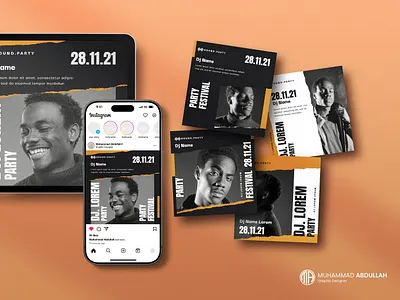 Creative Social Media Post Design for Event & Party adobe illustrartor adobe photoshop creative design creative event desi creative party desihn creative social media design event design graphic design party design social media design