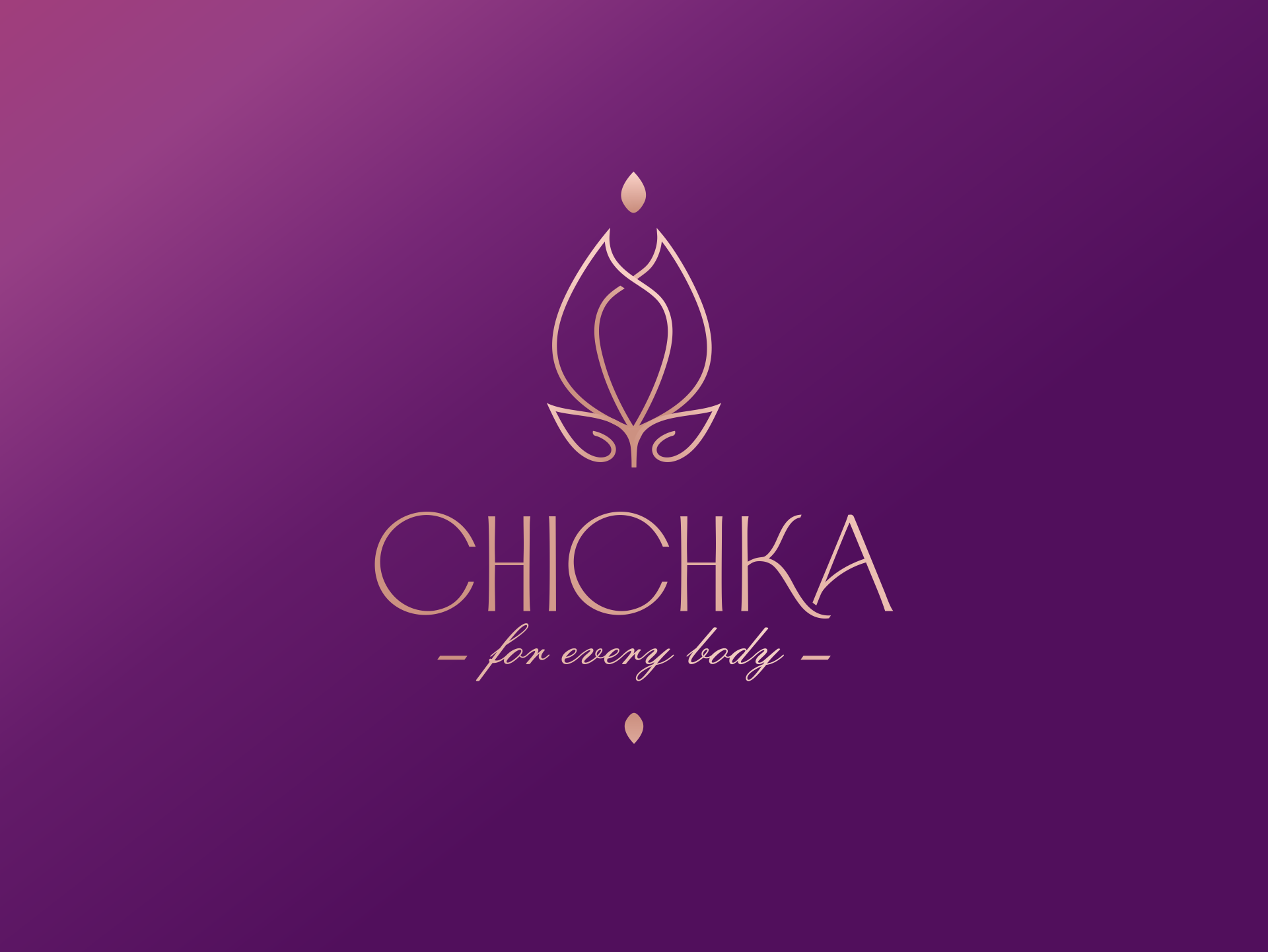 Empowering Every Body — Fashion Identity & Logo Design brand branding fashion flower identity inclusive logo logo design logotype luxury minimalism purple rose rose gold womens womens wear