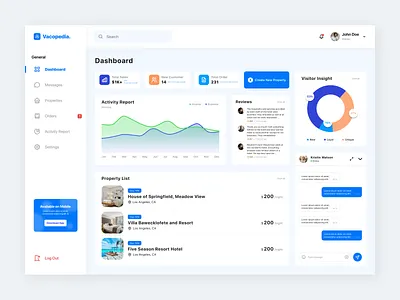 Website Design - Vacation rental dashboard 3d animation branding dashboard design graphic design holiday logo mobile app motion graphics rental tour trip ui uiux ux vacation vector web design website