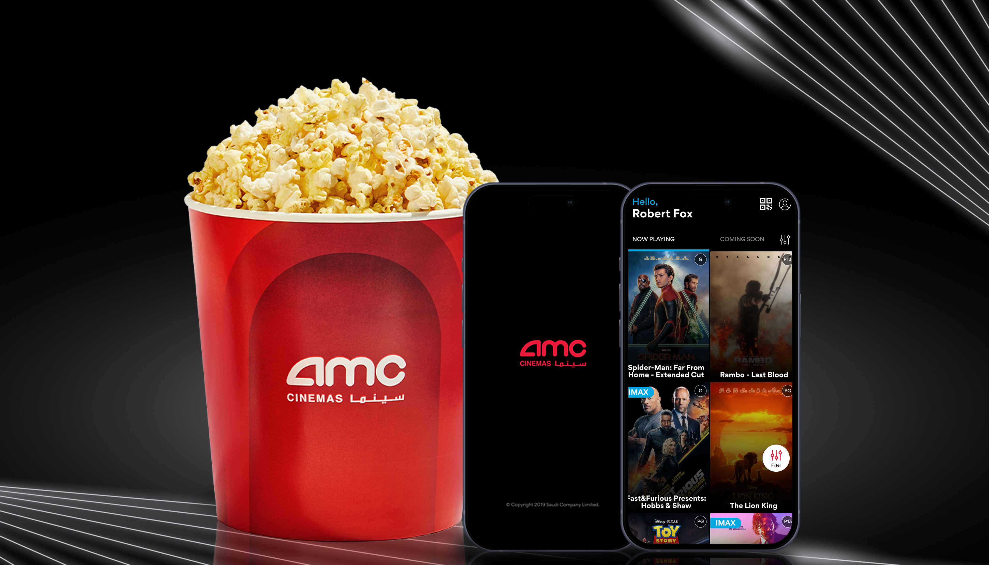 AMC Cinemas App Design app cinema app design graphic design ui