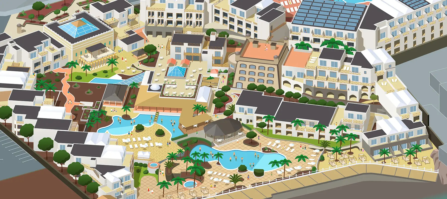 Gran Tagoro hotel map illustrated map illustration isometric map vector illustration vector map