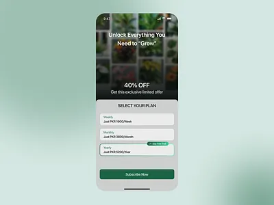 Pro Plan UI androidapp ecommerceapp iosapp marketplance mobileapp mobileui modernui newui premium proplan subscription