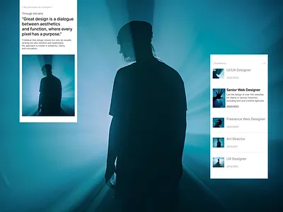 Website Portfolio For a Web Designer Mobile agency creative design design ispiration graphic designer homepage interface landing minimalism mobile mobile version personal portfolio portfolio portfolio webdesign portfolio website ui ux web designer webdesign website