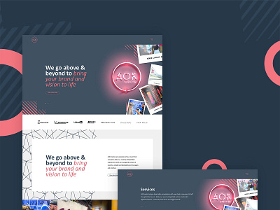 AOK Creative brand exploration design ui web design website