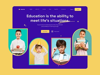 Modern Education Landing Page UI — Kids Learning Platform Design childeducation cleanui creativedesign designinspiration digitallearning dribbble edtechdesign educationui educationwebsite figmadesign kidslearning landingpageui learningplatform modernui playfuldesign schoolwebsite uidesign uxdesign webdesign webui