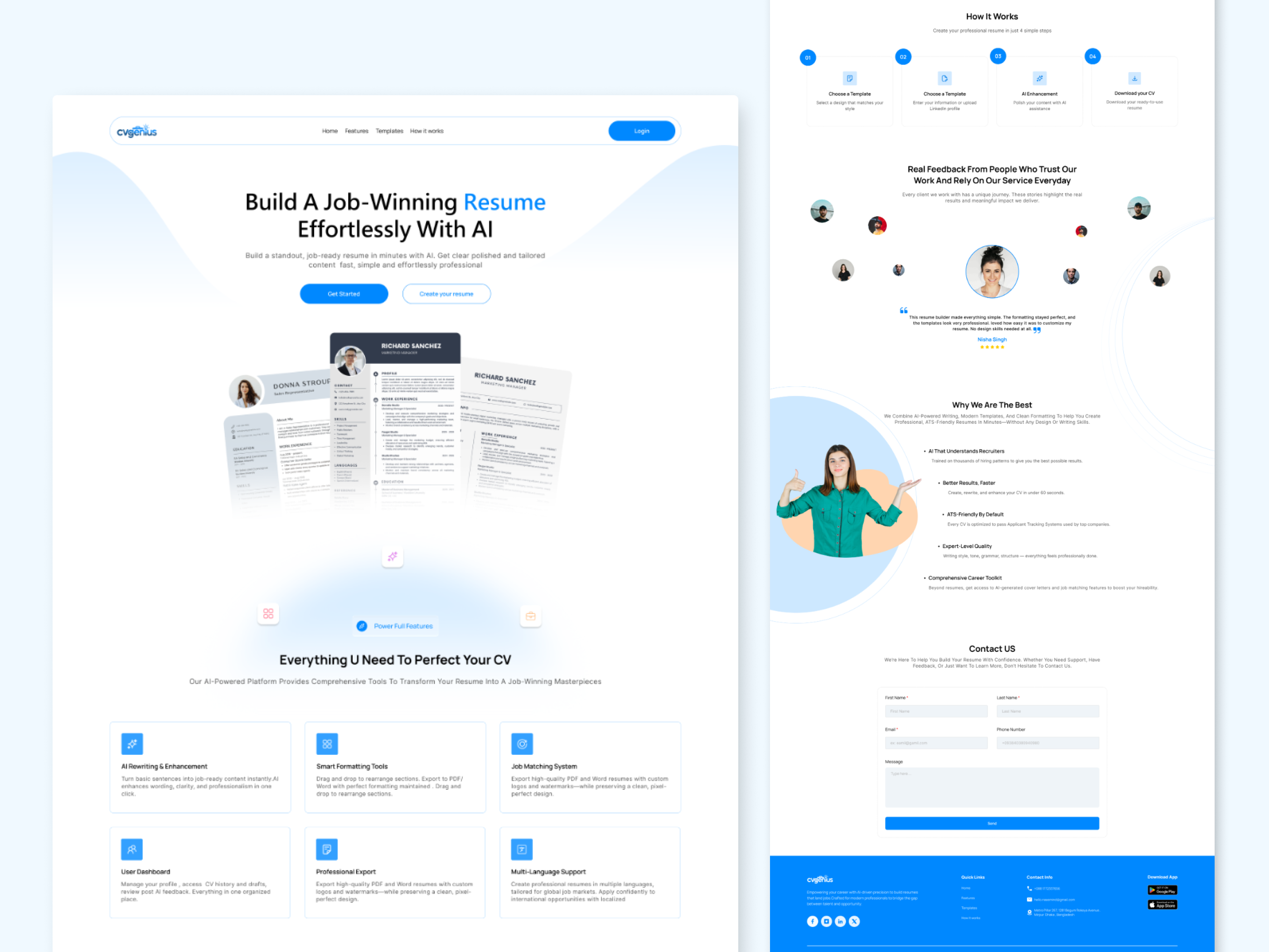 Example of Landing Page Design + Development