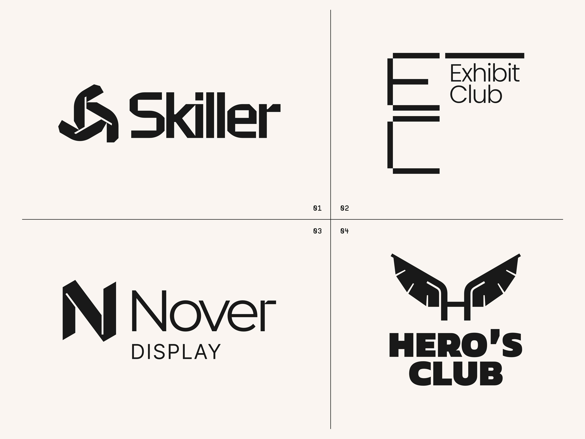 Example of 4 Logo Lockups > Vol 01