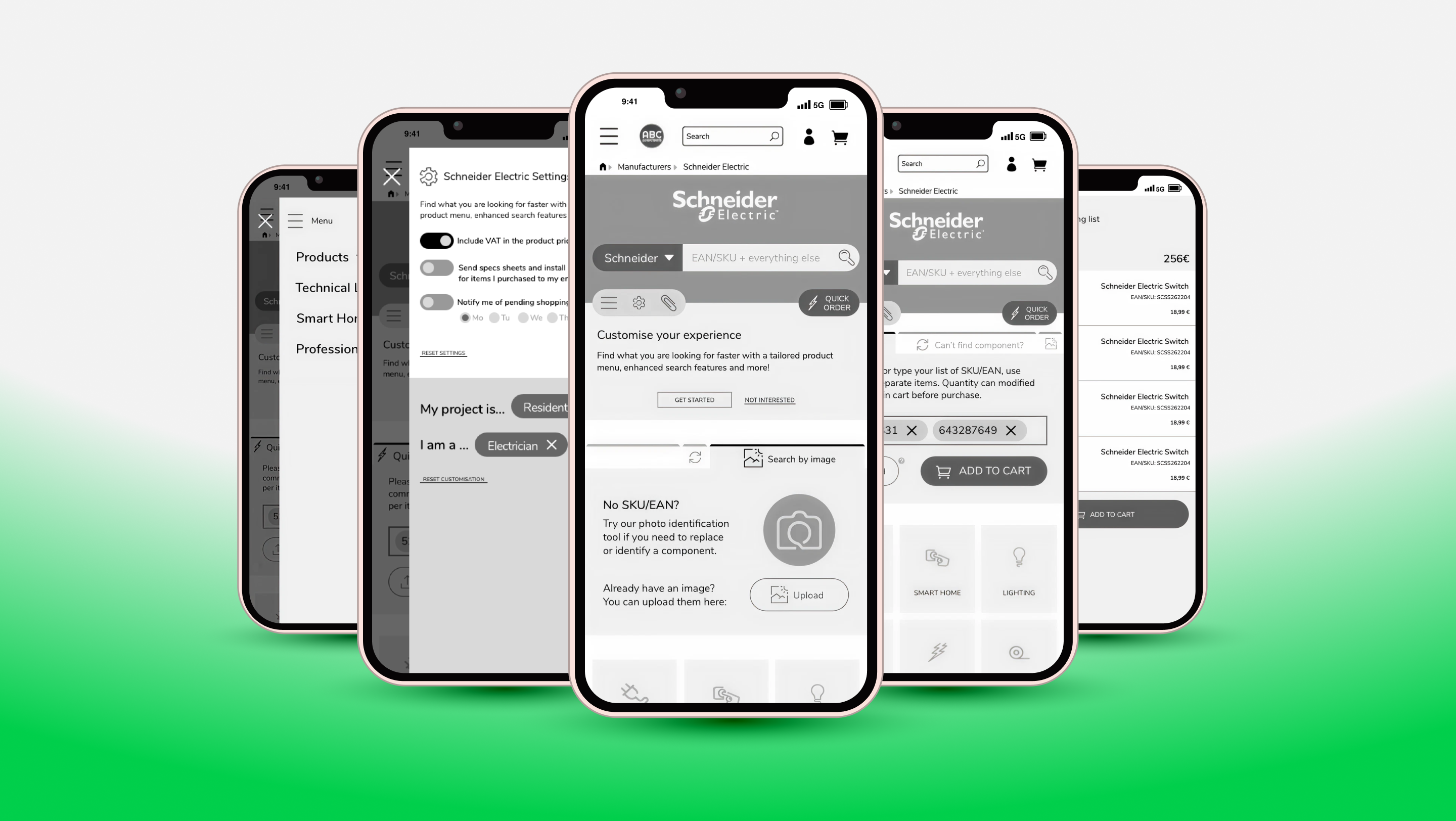 Case Study: SCHNEIDER Electric – Shop in Shop 2.0 e commerce schneider electric shop inshop ui ux wireframes