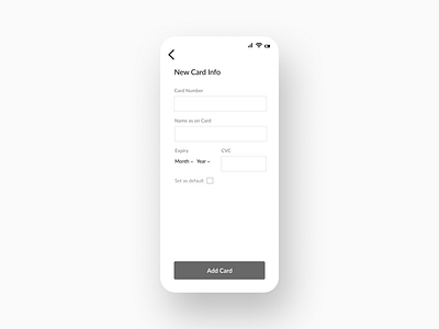 Daily UI Challenge 002- Credit Card Page cardpage dailyui ui