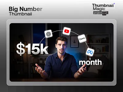 Big Number Thumbnail Design | Visumind Creative advertising ali abdaal thumbnail branding design documentary thumbnail editing graphic design inspiration podcast thumbnail thumbnail thumbnail design trendy design visumind creative youtube banner youtube cover youtube thumbnail