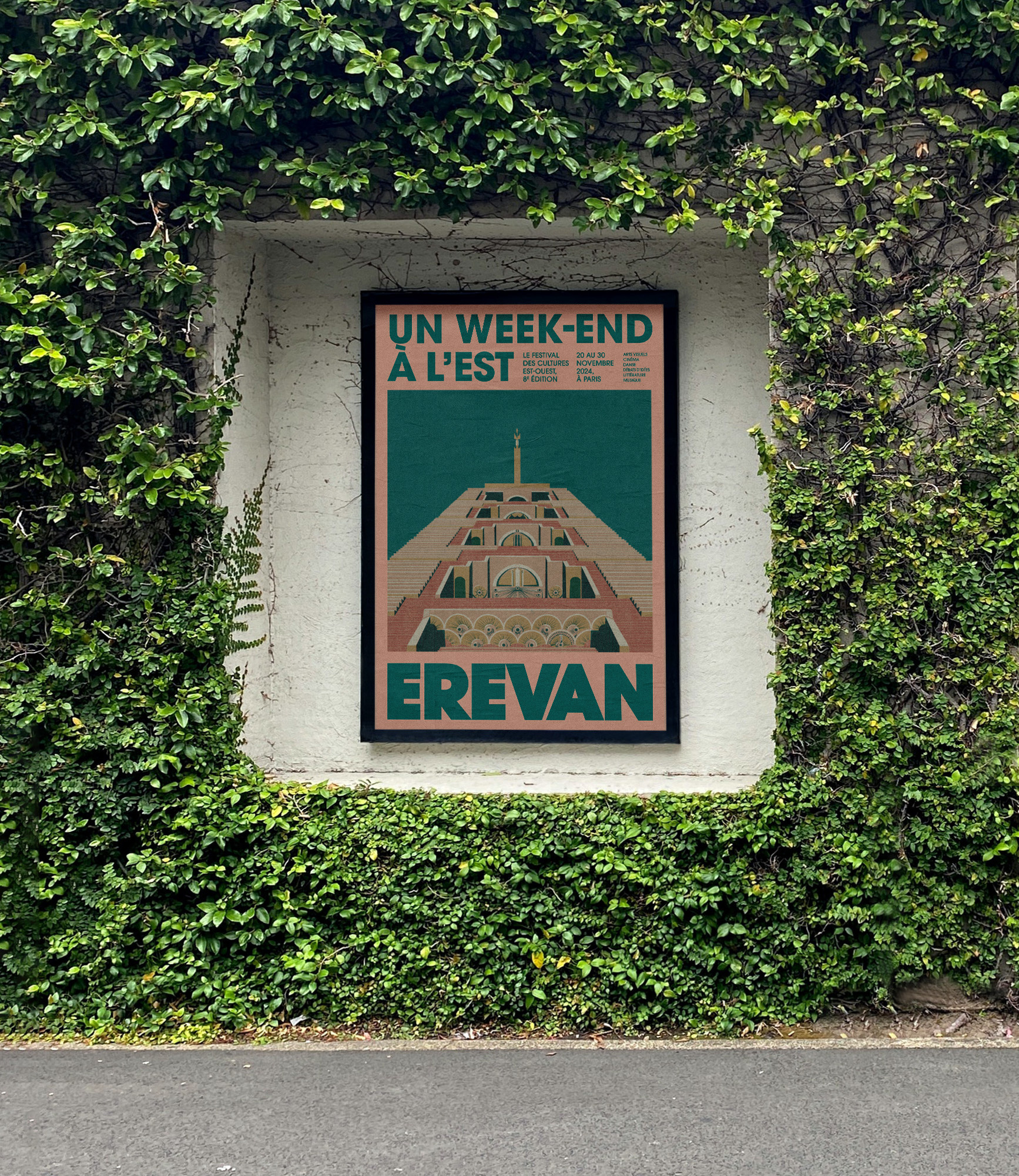 "Un Week-end à l'Est" Poster Illustration - 2024 armenia design erevan festival festival design festival poster graphic design illustration poster un weekend a lest