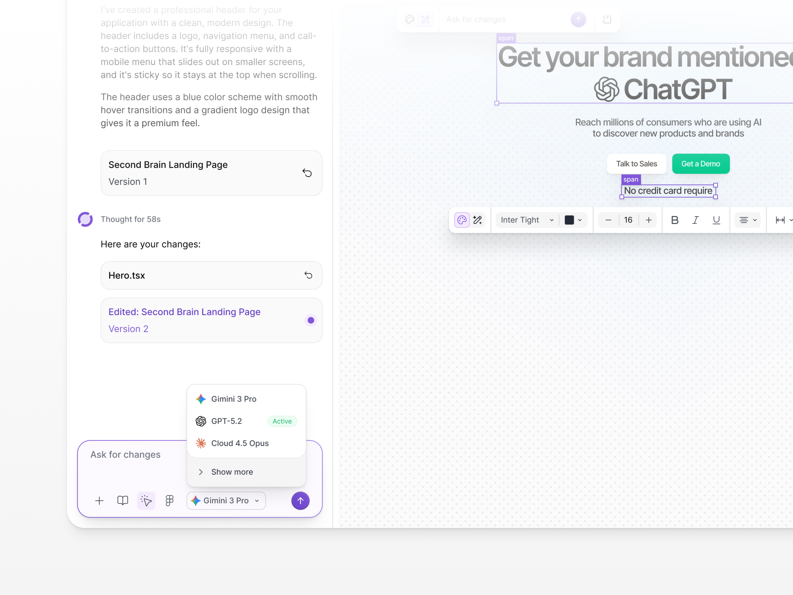 Vibe Coding Platform - UI ai platform product ui uiux design vibe coding