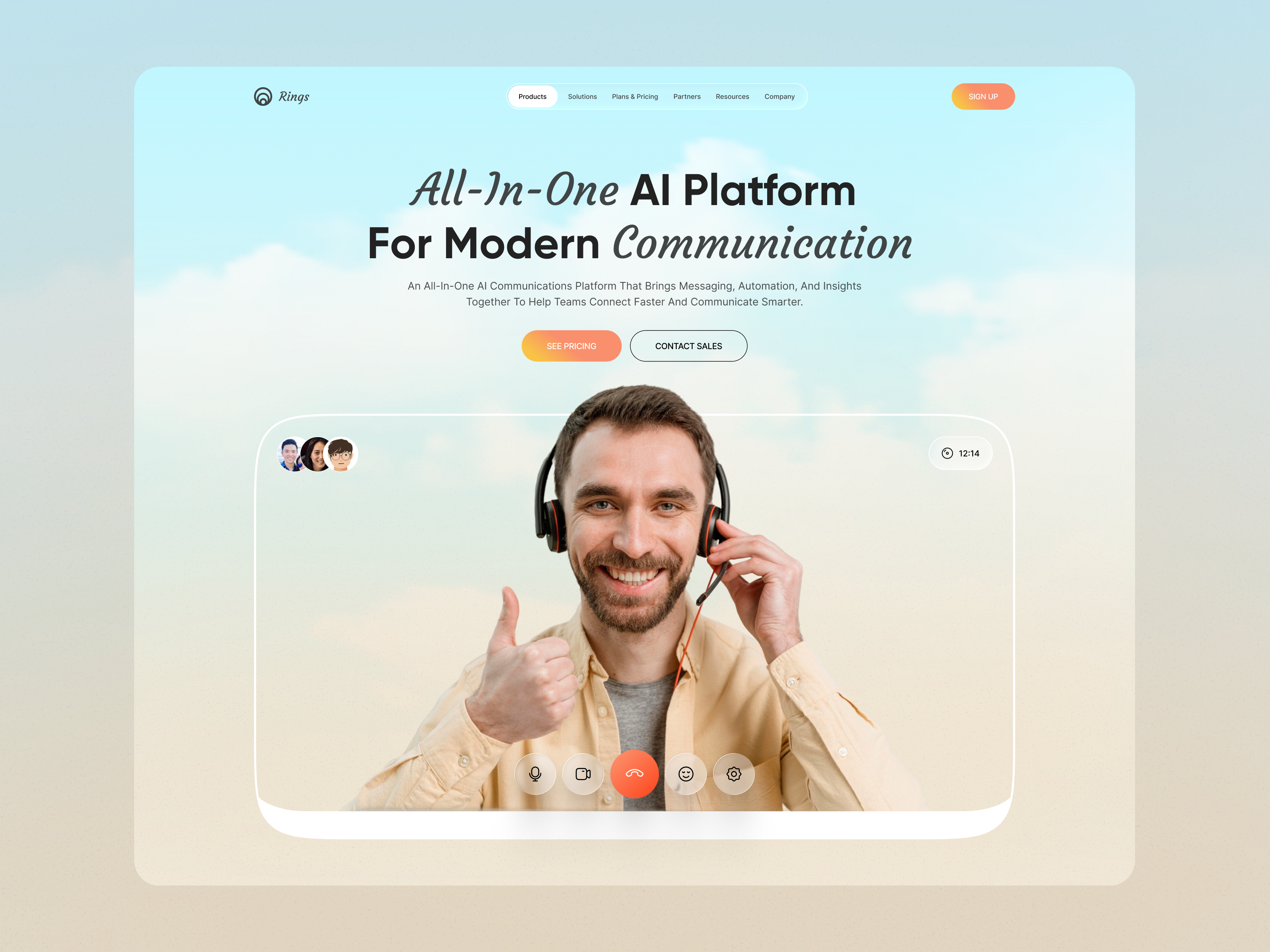 Example of Modern Saa S & Ai Web Design