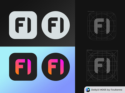 #DailyUI #005 : App Icon by Foulianna app app icon branding dailyui design figma graphic design ui ux