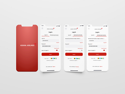 Day 001 — Sign up page | 100 days UI challenge airline app animation app asiana airlines challenge daily design design challenge login mobileapp page product design redesign signup ui ux