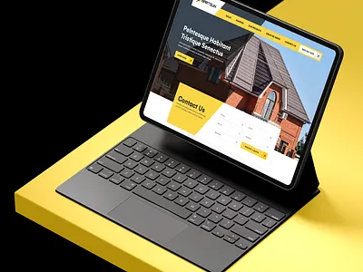 Roofing Services Website Design branding business clean company design graphic design illustration landing page logo modern property platform real estate roofing roofing services rooftop smartsun uiux vector webflow
