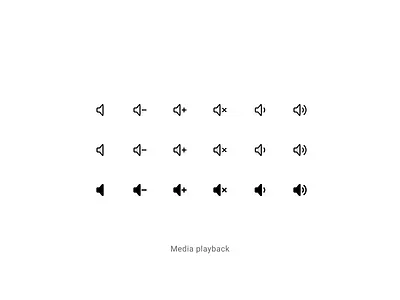 Volume Control Icons: Stroke, Duotone, Fill figma figma icon frame frame icon icon musicplayer sounddesign uiux vector