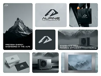 ALPINE® Logo & Brand Identity brand book brand design brand identity brandidentity branding design energytechnology graphic design industrialdesign logo logodesign minimalbranding swissdesign