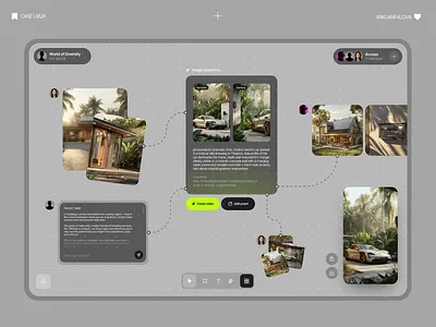 AI Video Generation Canvas — Visual Workflow Product UI/UX ai interface design ai video generator animation creative canvas generative ai product design interactive design interface design neural video product design product design ui ui design ux design visual workflow web app design