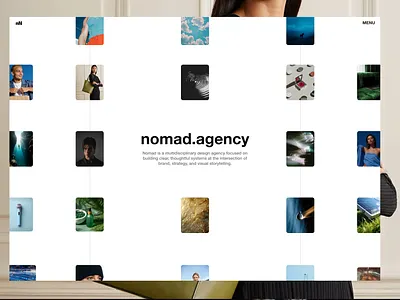 Nomad Agency | Art Direction art direction design interface ui ux design web web design website