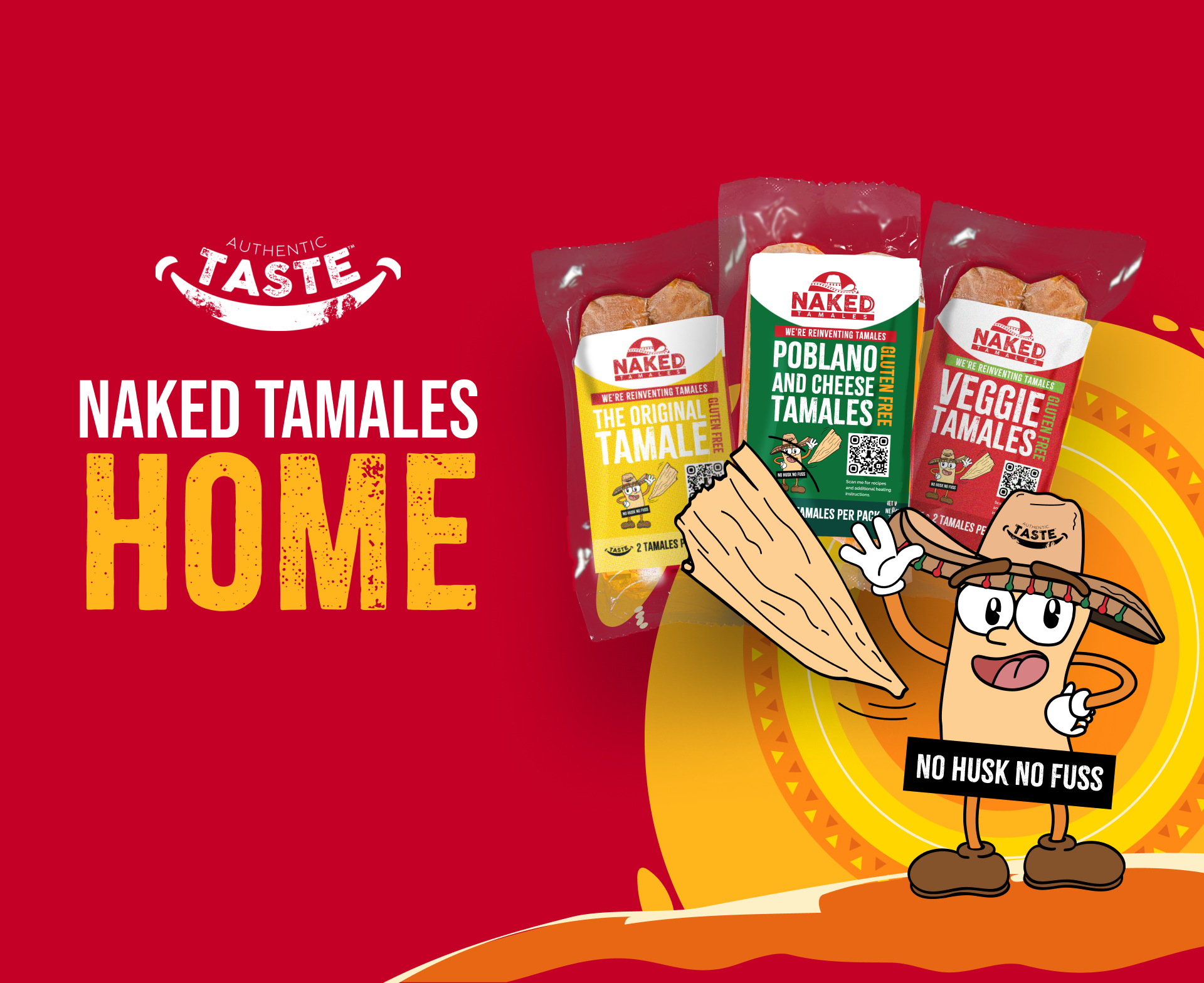 Website Home - Naked Tamales artsy figma naked tamales prototype toon toon style web web design website wedsite design