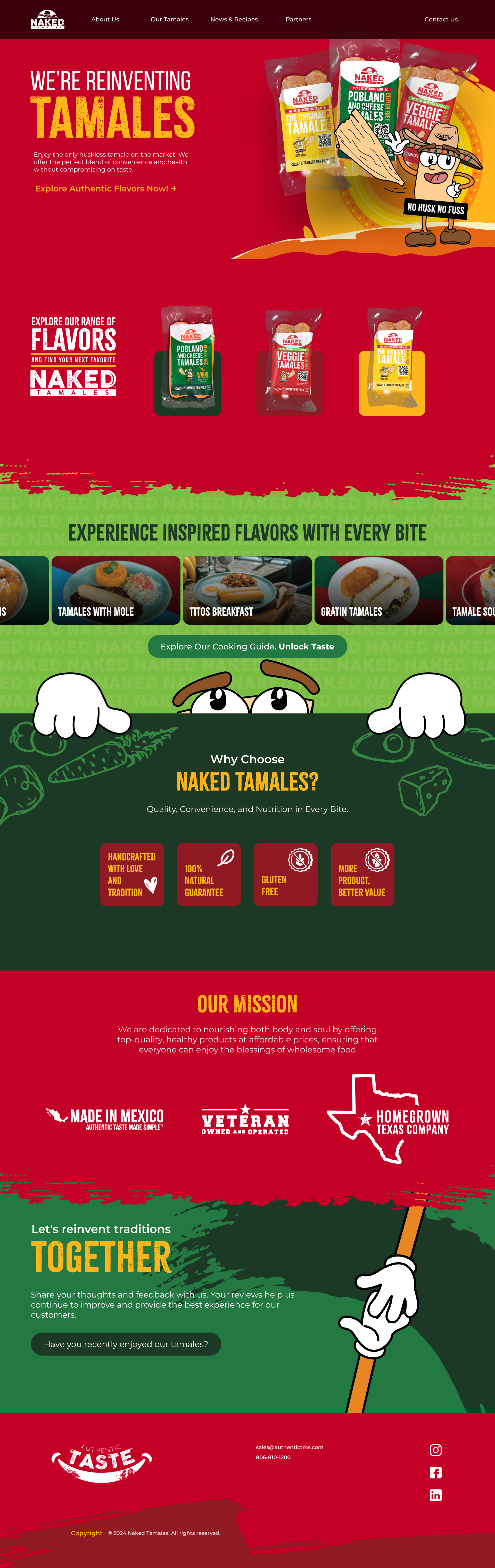 Example of Landing/Home Page Design