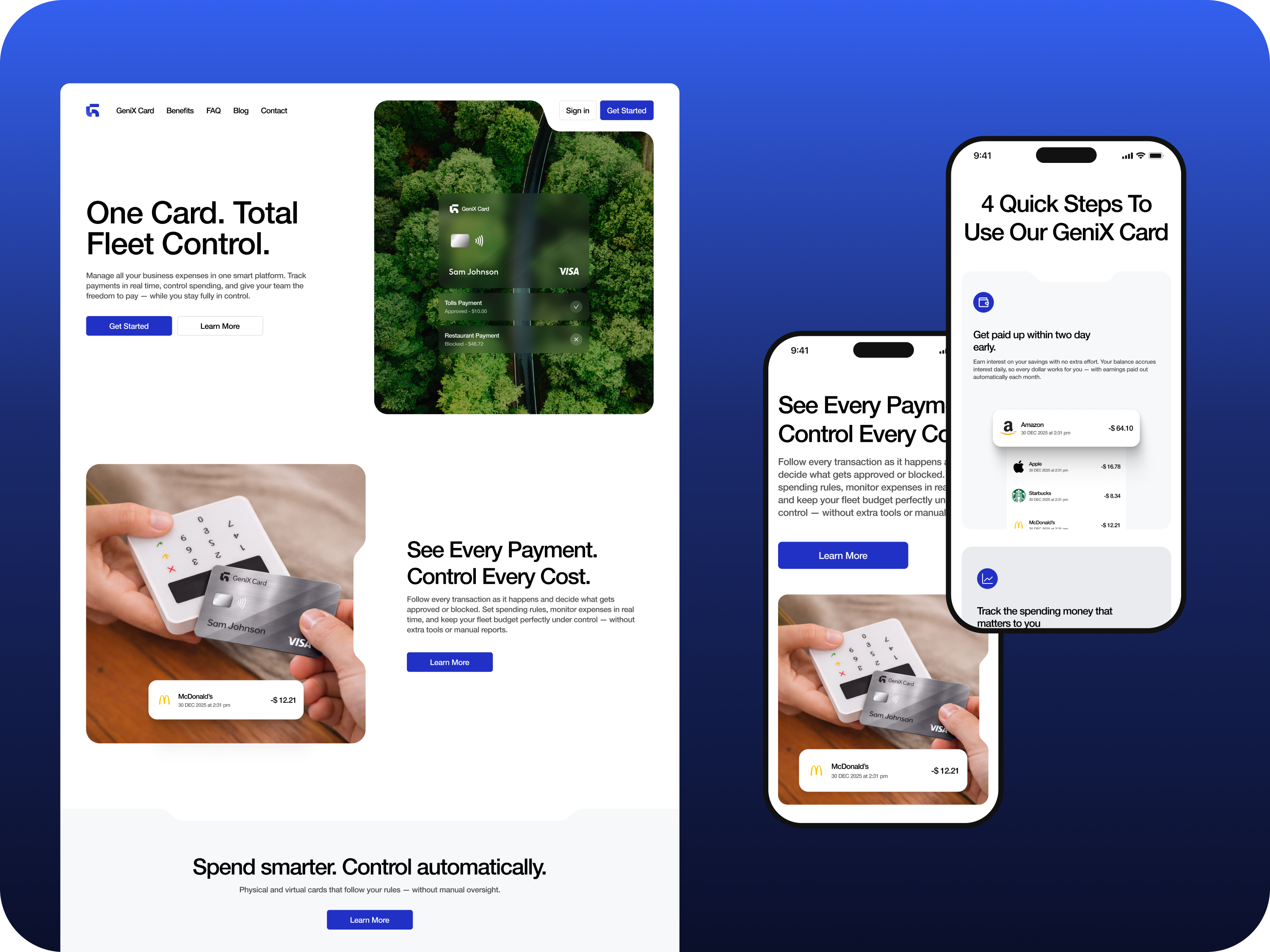 Genix – Modern Banking & Fleet Management Redesign app banking clean dashboard finance fintech graphicdesign interface landingpage lightmode logo minimal mobile productdesign redesign typography ui ux visualdesign webdesign