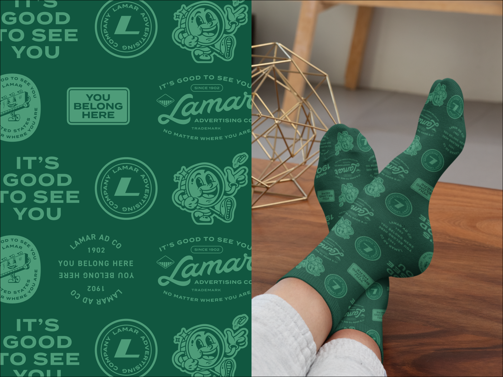 Example of Lamar® Pattern Socks