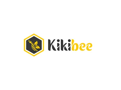 Kikibee Logo Design | Kids Organic Product Branding baby care branding bee logo brand identity children products eco friendly branding eco kids logo family brand friendly logo green branding kids logo kids organic logo design modern logo natural kids products natural product logo organic branding organic food logo organic kids brand packaging logo sustainable branding