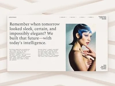 Retro futur apex forge hero explorations design futuristic hero hero image retro ui webdesign website