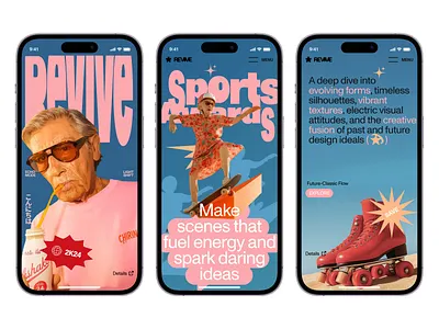 Revive — the new playful app concept animation app concept design graphic design ios mobile motion graphics sport ui ux uxui uxuidesign uxuidesigner