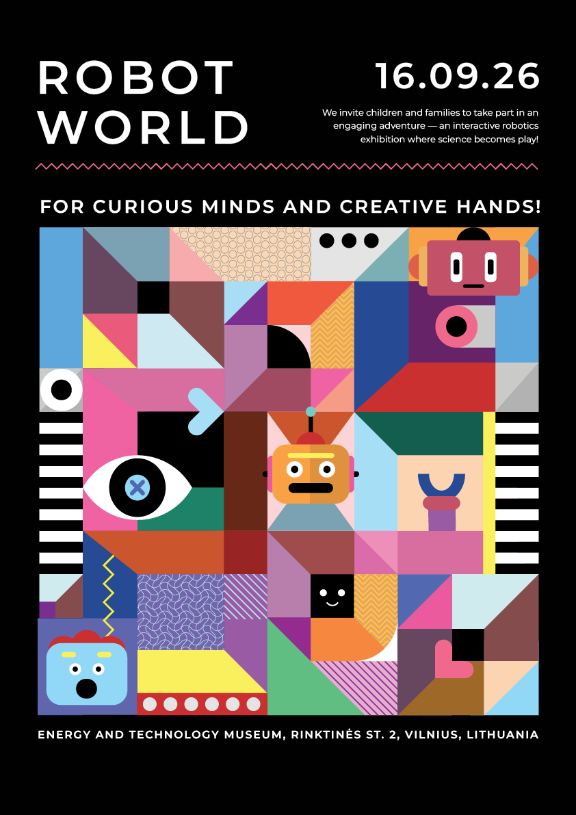 Poster Design - Science Museum Vilnius *“hidden” pitch concepts design graphic design graphics illustration pitch poster design robots