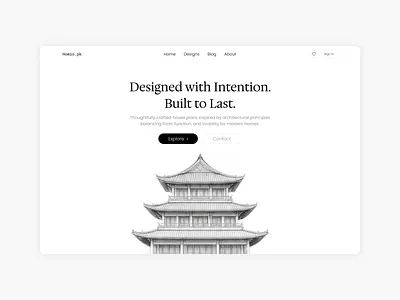 Architecture Website Header - Homio.PK architecture minimal design black and white desing black and white web design grey and black minimal website grey design minimal design minimal web design ui design