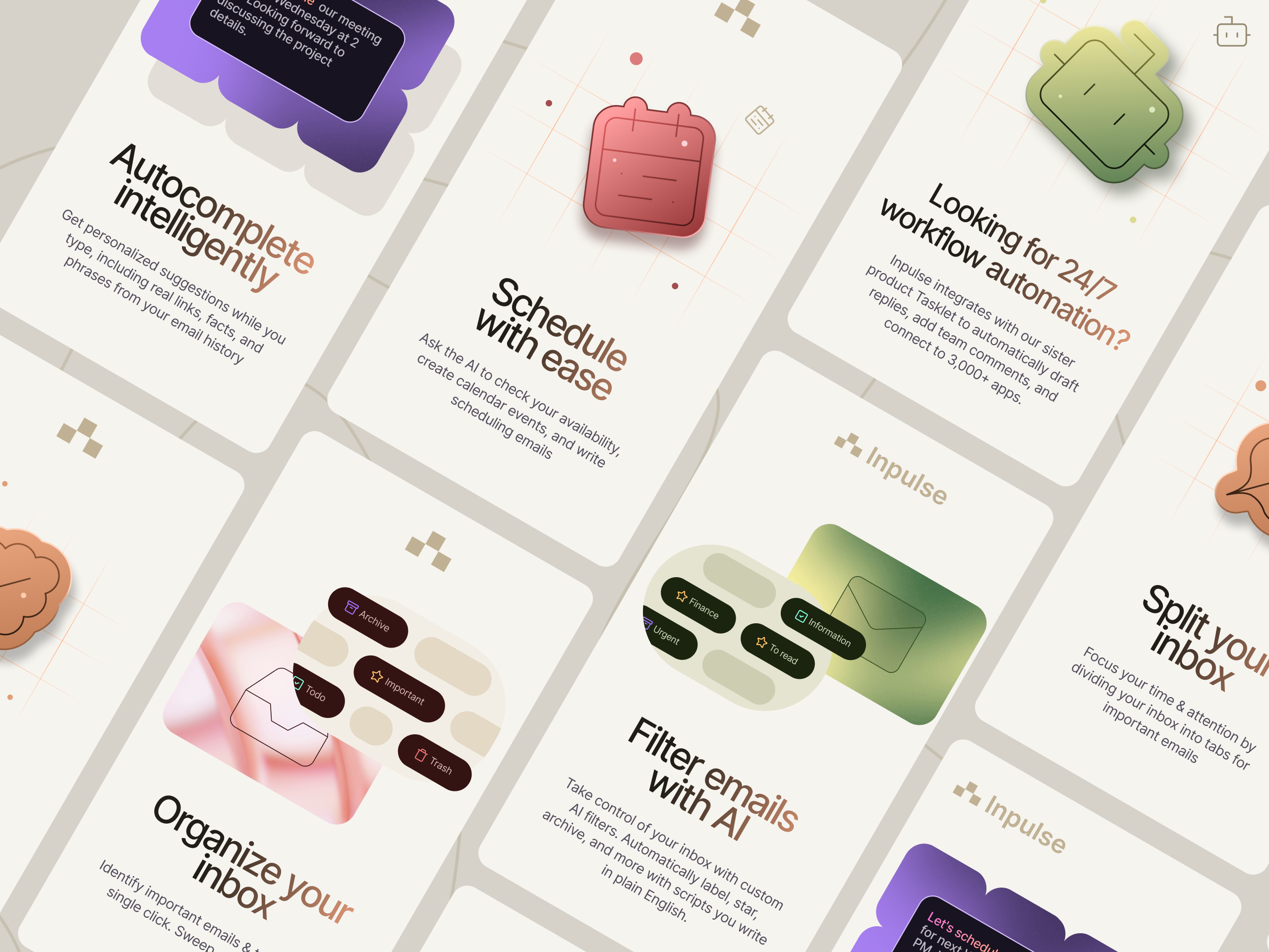 Inpulse - branded elements art brand branding design digital graphic design hero illustration inspiration logo motion motion graphics product ui visual web webdesign