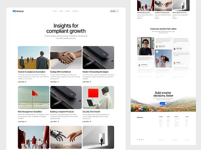Blog Page — Nexorya B2B Platform design interface product service startup ui ux web website