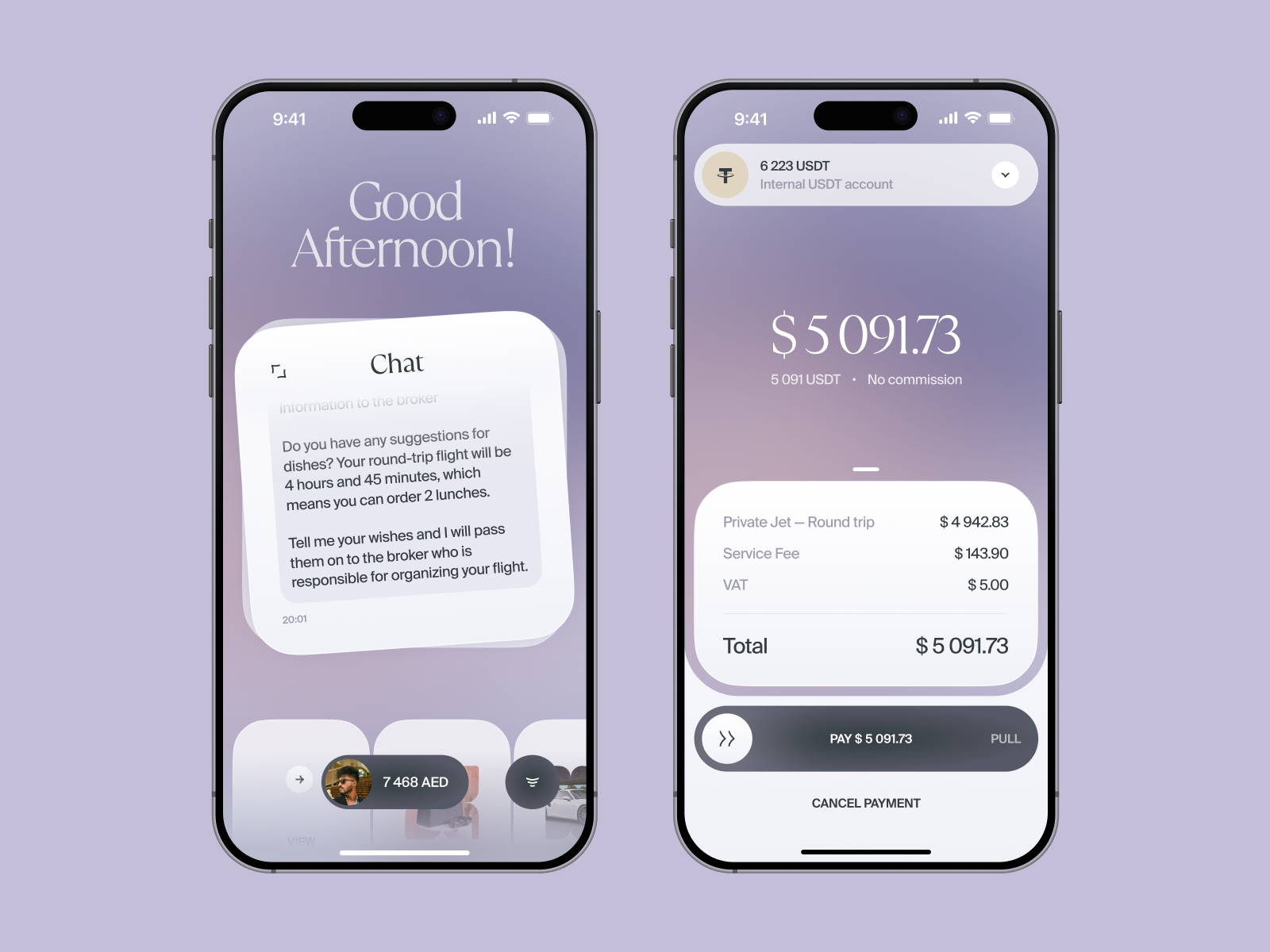 Concierge service — your luxury life in your phone | Mobile App aesthetic catalog ui chat ui concierge gradients design ios app luxury mobile mobile app mobile design mobile ui mobile ux modern design pay ui ui ux