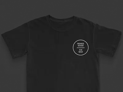 Be a little more good. Every day. cotton bureau embroidered ice minnesota peace protest renee good tee tshirt