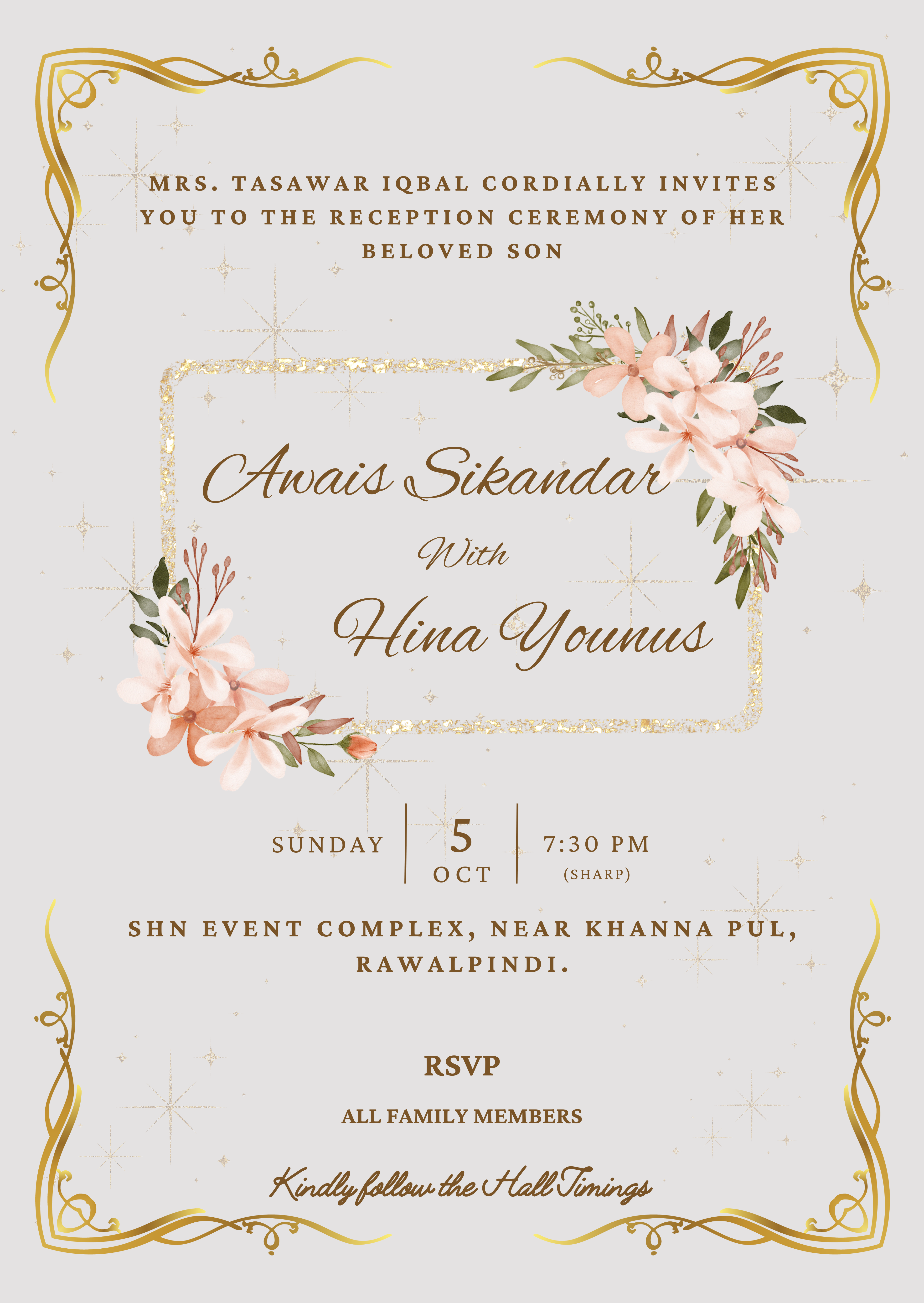 Wedding Invitation design graphic design