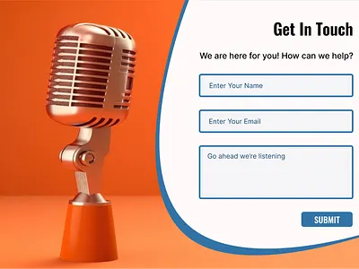 Get in Touch design ui