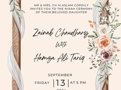 Wedding Invitation design