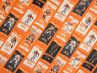 University Suite Lanyard Ticket - 2024 Season branding cfb college football design football knoxville lettering tennessee tennessee football ticket tn typography