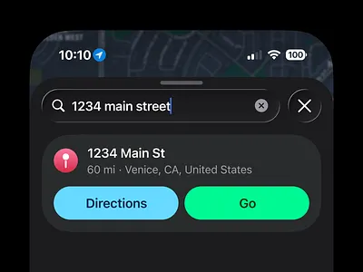 iOS Apple Maps Quick "Go" Feature Concept accessibility apple concept contrast correction directions feature gps gradient improve ios ios 26 iphone liquid glass maps mobile navigation solution ui ux