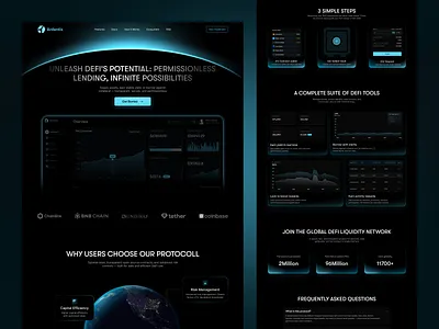 DeFi Crypto Landing page with modern and custom UX/UI design branding crypto crypto design crypto landing page crypto website design crypto website development design graphic design landing page ui uxui uxui designer webflow website