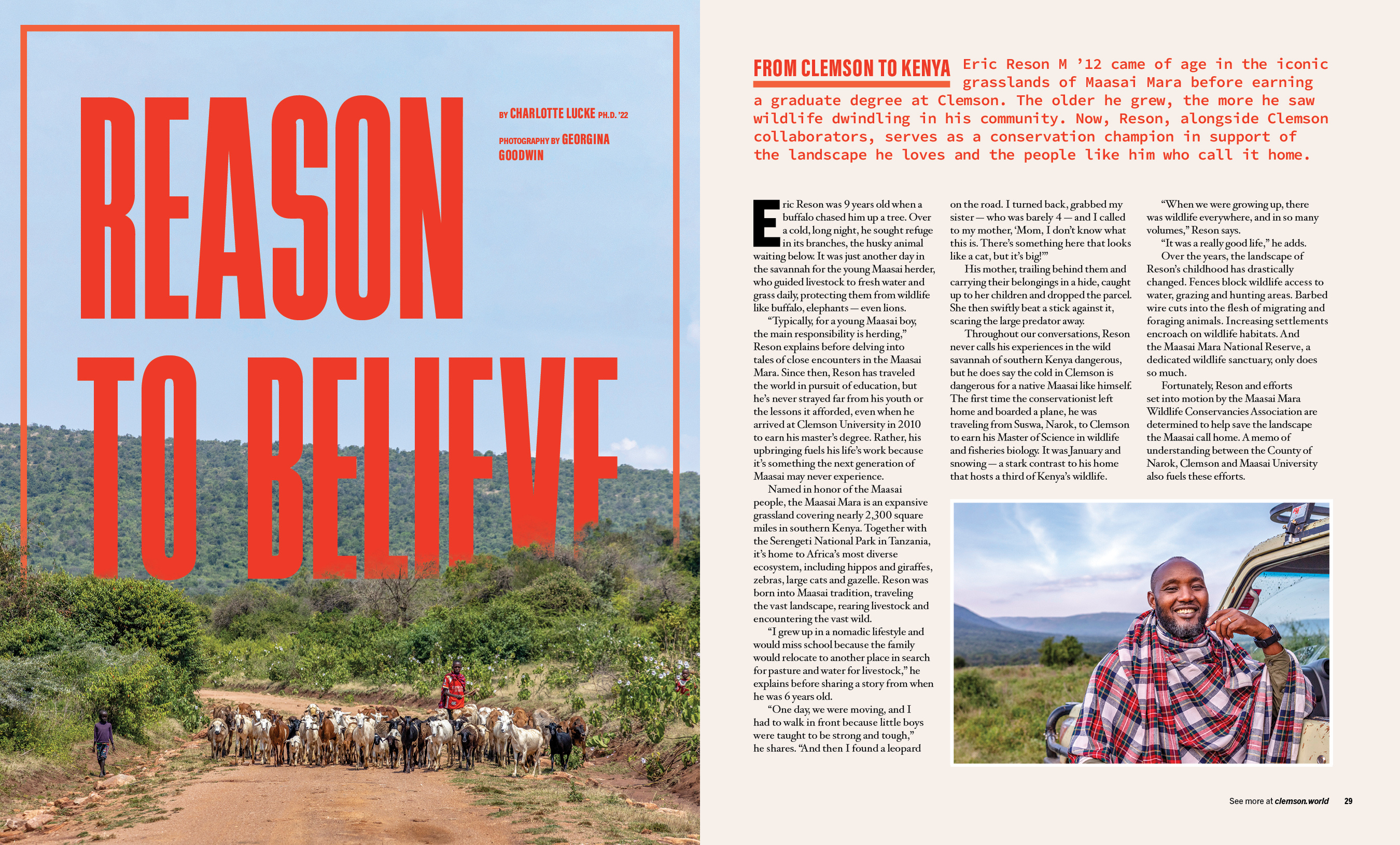 Magazine Feature Editorial Design academia art direction clemson university conservation creative direction design editorial graphic design illustration layout design magazine feature photography publication university magazine