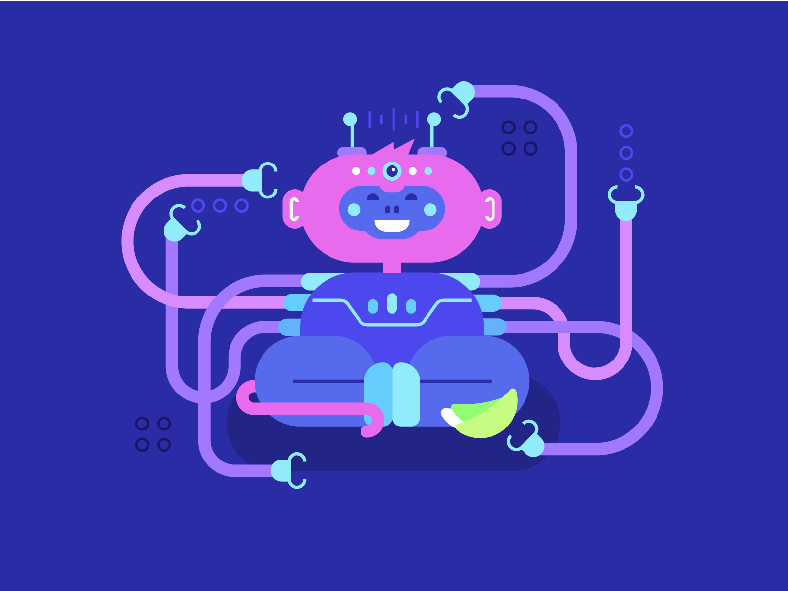 Spider Monkey character dribbbleweeklywarmup flat graphic design illustration line monkey