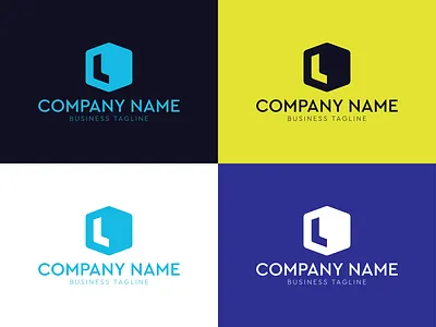 Letter L & Polygon logo design branding creative logo design illustration l letter logo l letter logo design letters logo logo design logo maker logos minimalist minimalist logo negative logo negative space ui