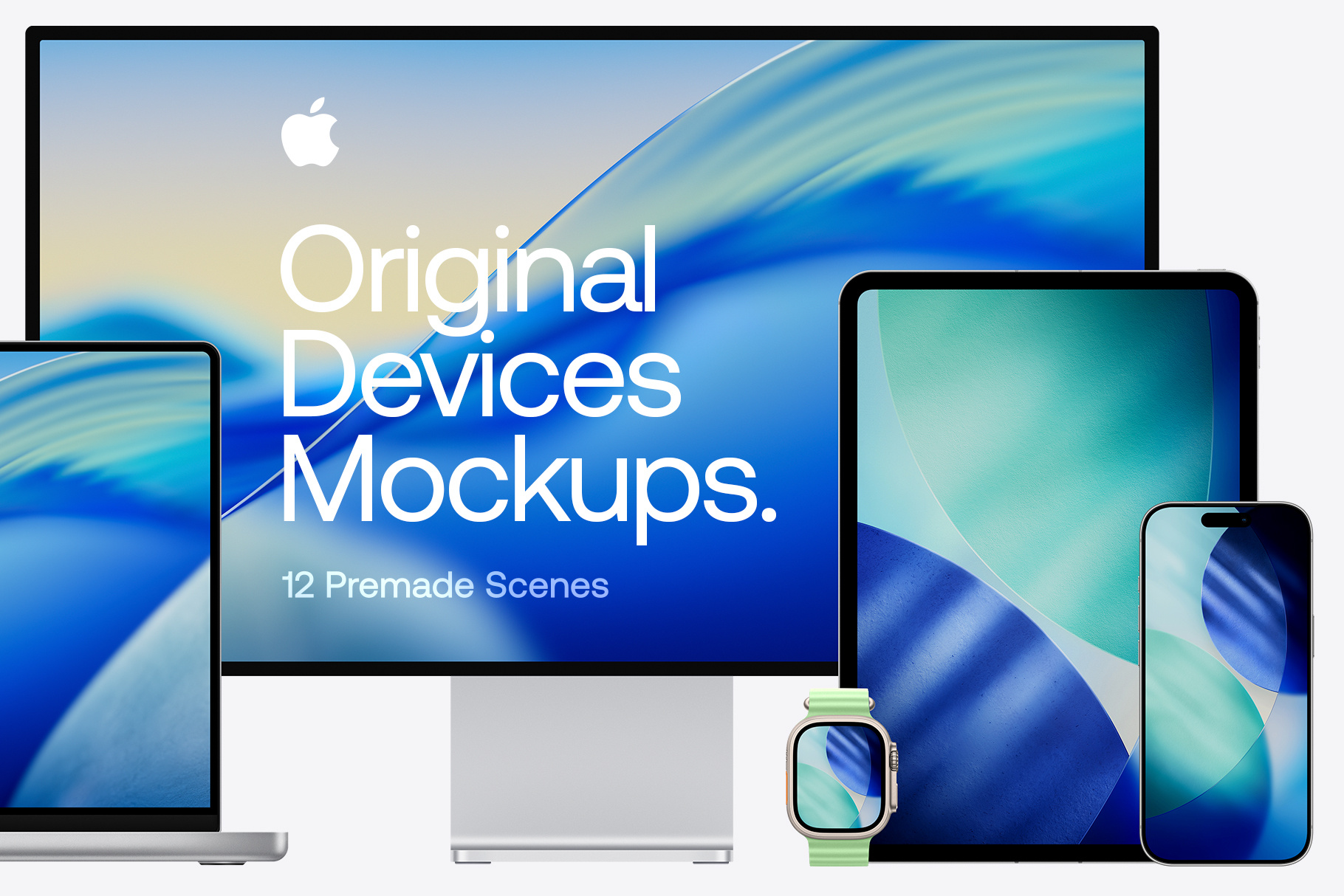 Apple Devices Original Mockups apple apple devices device mockup devices figma iphone 17 iphone 17 pro laptop macbook air macbook pro mobile mock up mockup pro display xdr psd ui watch series 11 watch ultra 3