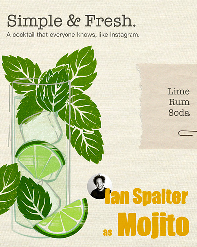Tonight's Cocktail Menu - Mojito alcohol art artwork branding cocktail design digital art digital illustration drawing drink graphic design illustration menu menu design mojito