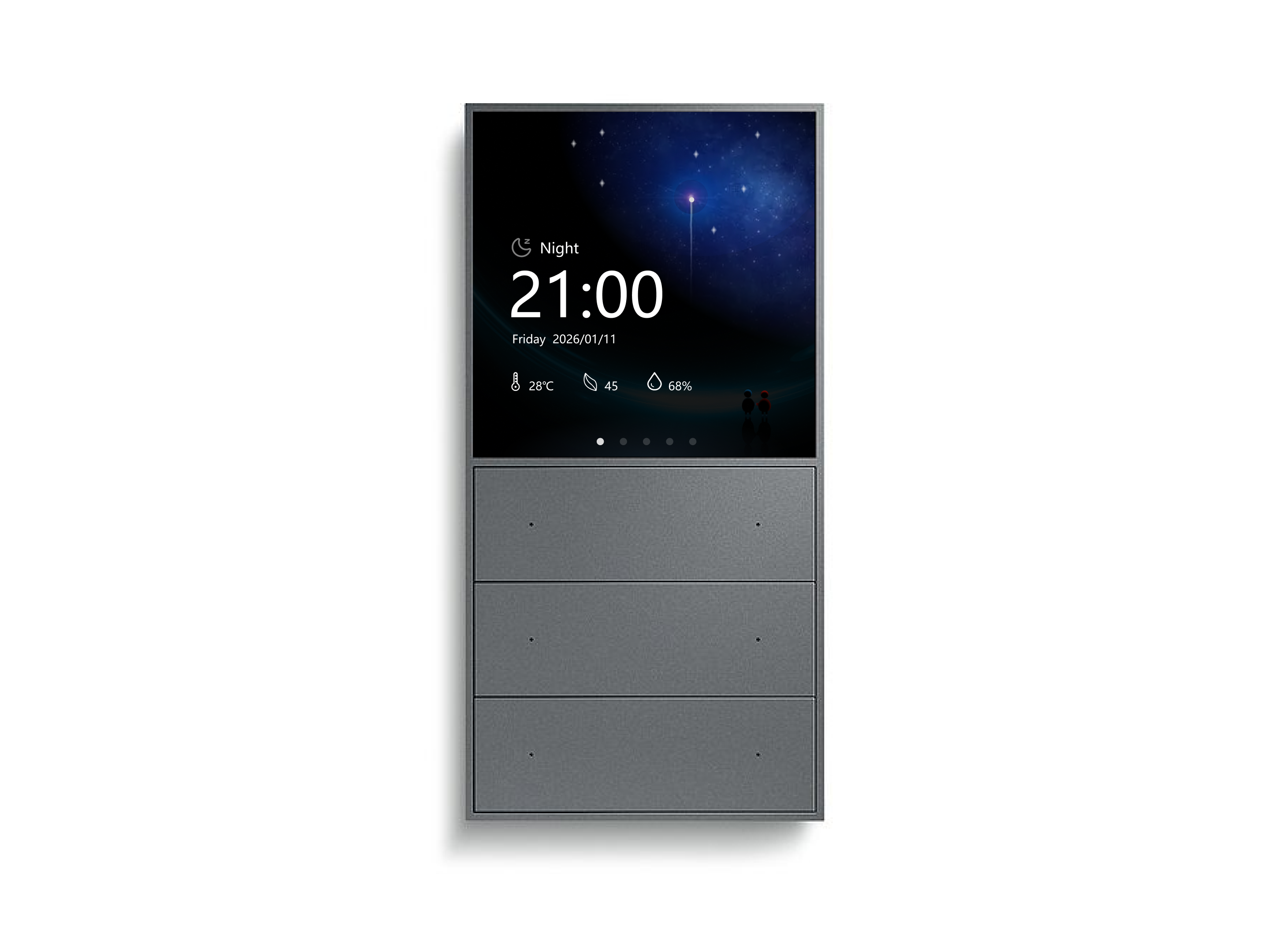 Smart Home Concept [Nightfall Hub Display] adventure app branding design graphic design illustration logo smart home smart home brand smart home concept smart home design smart home logo smart home ui smart home ux smarthome app ui uxdesign vector