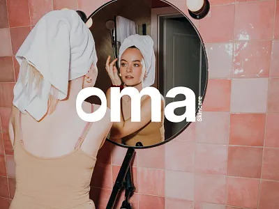 OMA Skincare + Brand Identity + Packaging System branding identity logo design packaging design